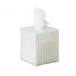 Reed White Tissue Box