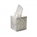 Zebra Gray/Silver Tissue Box