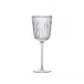 Bamboo Clear & Gold Wine Glass Set of 4