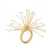 Spider Bead Burst Champagne Napkin Rings