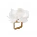 Gardenia White Napkin Ring