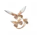 Flutter Champagne/Gold Napkin Rings Set Of 4