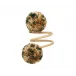 Casbah Natural & Green Napkin Ring Set of 4