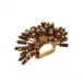 Royal Palm Brown & Gold Napkin Ring