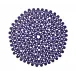 Round Bamboo Navy Placemat