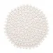 Round Bamboo White Placemat