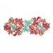 Coral Spray Runner in Coral & Turquoise