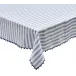 Linea 54"X110" White/Blue Tablecloth