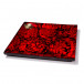 Mother of Pearl Red Accent Tray 7.9'' X 7.9'' X 1.3''