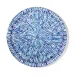 Blue Almendro Round Centerpiece 16" X 2"