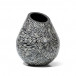 Black Almendro Teardrop Vase 13" X 13" X 14.6"