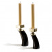 Dark Horn Candle Holder 7.9'' X 3.1'' X 3.1''