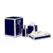 Ink Blue & Bone Bath Accessories