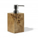 Burl Veneer Soap Dispenser 2.8" x 2.8" x 7.5"