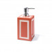 Coral & Bone Soap Dispenser 2.8" x 2.8" x 7.5"