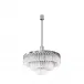 Orgue Chandelier, Clear Crystal, Chrome Finish, 3 Tiers