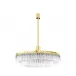 Orgue Chandelier, Clear Crystal, Gilded Finish, 2 Tiers