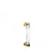 Faunes Door Handle Clear Crystal, Gilded Finish