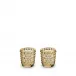 Mossi Votives Gold Luster, Set of Two