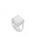 Arethuse Ring Clear Crystal, Silver