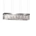 Serene 40 Prisms Chandelier, Rectangular - Clear Cristal, Nickel (Plated) Finish