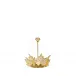 Champs Elysees Chandelier, Gold Luster Crystal, Gilded Finish, 1 Tier