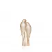 Two Parakeets Sculpture Gold Luster