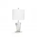 Ginkgo Lamp, Clear Crystal, Shiny And Brushed Nickel Finish