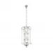 Ginkgo Lantern, Clear Crystal, Shiny And Brushed Nickel Finish