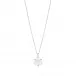 Fleur De Neige Pendant Clear Crystal, Silver, Small