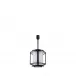 Coutard Lantern Small Size By Pierre-Yves Rochon, Clear Crystal And Matte Black