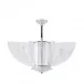 Hirondelles Chandelier, Clear Crystal, Chrome Finish, Large Size