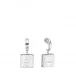 Arethuse Clear Silver Earring Pin