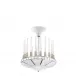 Perles Chandelier, Clear Crystal, Nickel Finish, 1 Tier - Diam 690 Mm