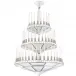 Perles Chandelier, Clear Crystal, Nickel Finish, 3 Tiers - Diam 1340 Mm