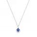 Paon Pendant Blue Crystal, Silver