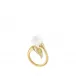 Muguet Ring Clear Crystal, Vermeil