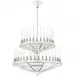 Perles Chandelier, Clear Crystal, Nickel Finish, 2 Tiers - Diam 1340 Mm