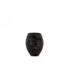 Feuilles Vase, Black Crystal