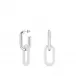 Empreinte Animale Earrings, Clear Crystal, Silver, L