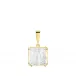 Arethuse Pendant, Clear Crystal, Vermeil