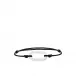 Empreinte Animale Cord Bracelet, Clear Crystal On Black Cord, L