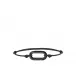 Empreinte Animale Cord Bracelet, Black Crystal On Black Cord, L