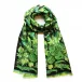 Scarf Lalique By Ginny Litscher, Neon Green Jungle Design