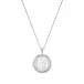 ARÉTHUSE ROUND PENDANT - CLEAR CRYSTAL, SILVER