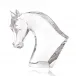 Horse Head Sculpture Clear