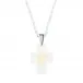 Amoureuse Passion Pendant Opalescent Crystal, Silver