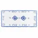 Moroccan Blue Melamine 10" X 5" Biscuit Tray