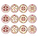 Vischio Set Of 12 Assorted Christmas Ornaments 3" Diameter