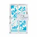 Sicily Teal Gift Set Patterned Guest Towel/Buffet Paper Napkins In Acrylic Holder